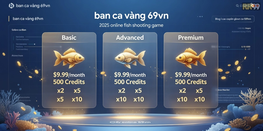 Bảng giá chi tiết các gói nạp cho bắn cá vàng 69vn năm 2025 với ưu đãi hấp dẫn
