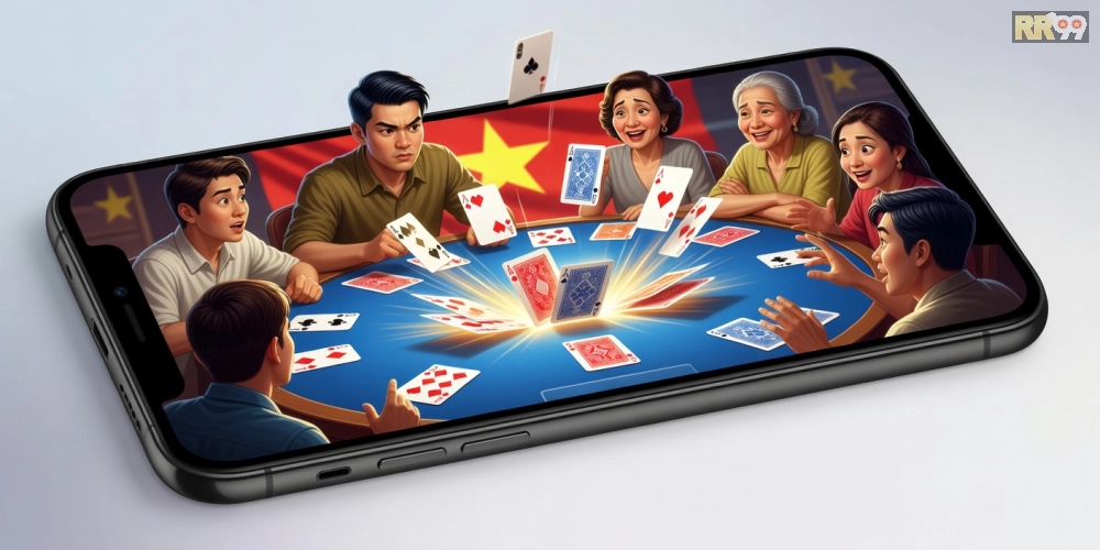 Hình ảnh hướng dẫn chơi game bài tiến lên pro trên nền tảng 69vn.