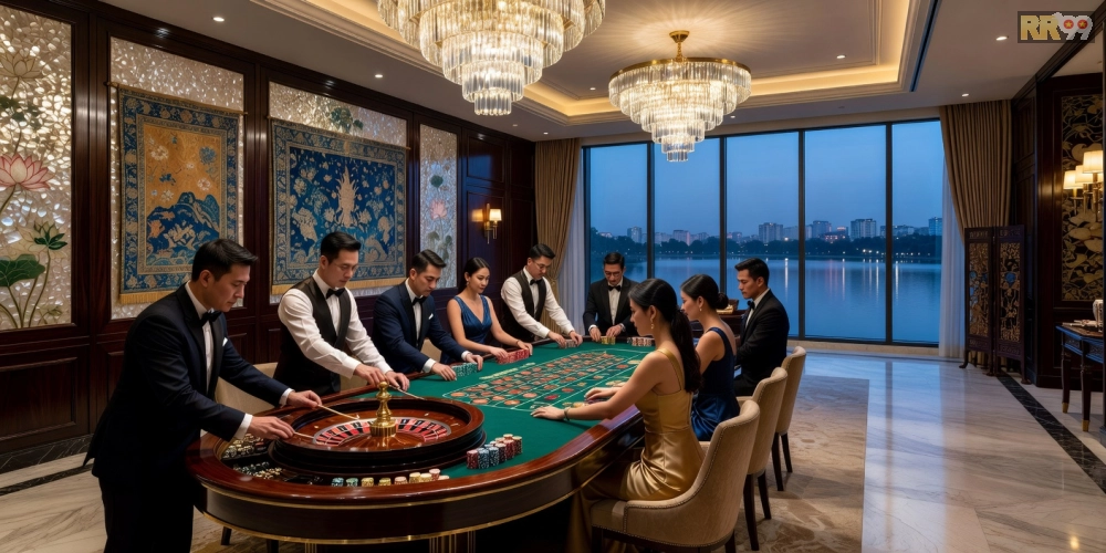 Minh họa sòng bạc cao cấp tại InterContinental Hanoi với không gian hiện đại